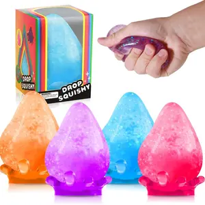 Malt Sugar Water Drop Squishy Toy, Fidget Toys Dream Squishy Drop ，Unisex Sensory Squeeze Toy, Stress Relief, Slow Rebound, Ideal for Kids and Adults, Christmas Gift