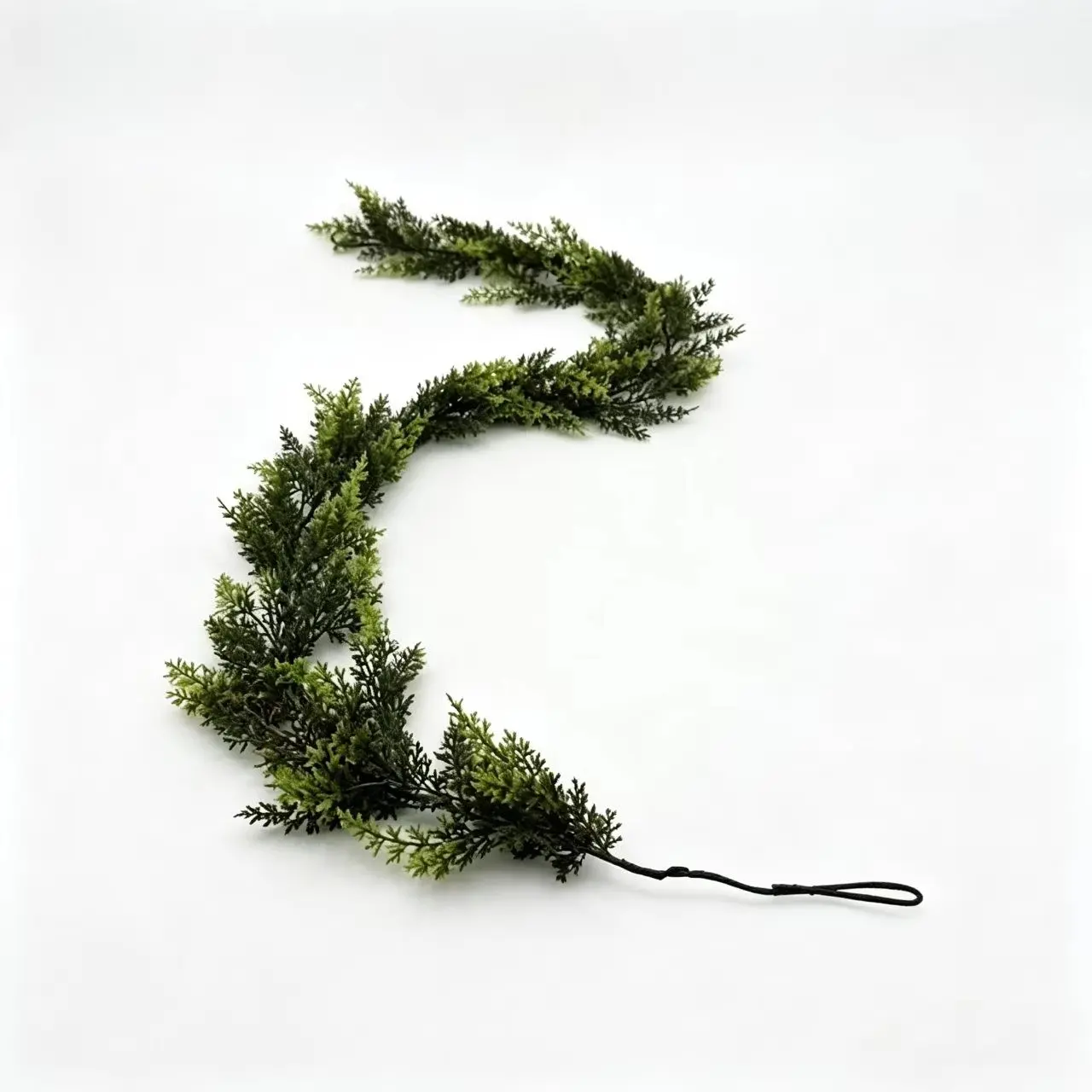 Realistic Norfolk Pine Branches, Artificial Christmas Wreath, Indoor Outdoor Holiday Plant Decor, Perfect for Fireplace Mantel, Window Display