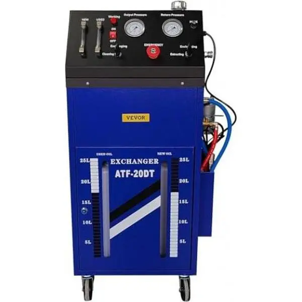 Brand New Universal Fit DC 12V Power Transmission Fluid Oil Flush Cleaning Tool, Gasoline Motor Car Fluid Exchange Machine with 28 Pcs Connectors, Automatic Flow Control, 84 lbs Capacity & Considerate Details
