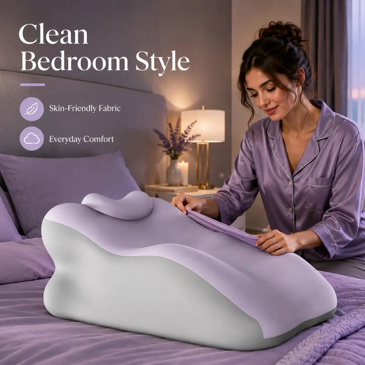 Double Person Home Leisure Waist Cushion Pillow with Small Pad, Multi-Functional Back Support, Soft and Durable, Washable, Dxz-07, Waist Wedge Bolster