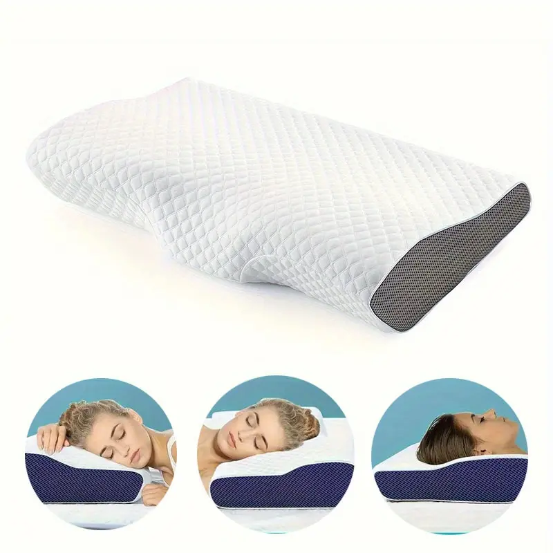 1pc Memory Foam Pillow The Perfect Bed Pillows For Side, Back, Stomach Sleepers, Neck Pillow Improves Sleep