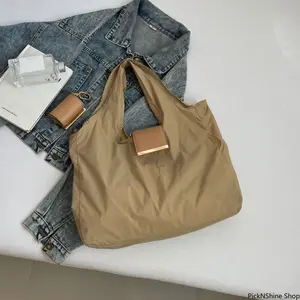 Foldable Keychain Tote Bag, Reusable Expandable Grocery Bag with Key Ring, Ultra-Portable Fold-Up Shopping Handbag, Lightweight Organizer for Travel, Daily Errands & Outdoor Use