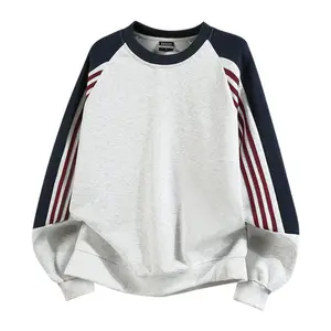 Crewneck sweatshirt, crewneck athletic sweatshirt for students, couples’ crewneck sweatshirt, heavyweight color-block crewneck sweatshirt, high-street new arrival for spring/autumn# SummerWins# fathersdaygift