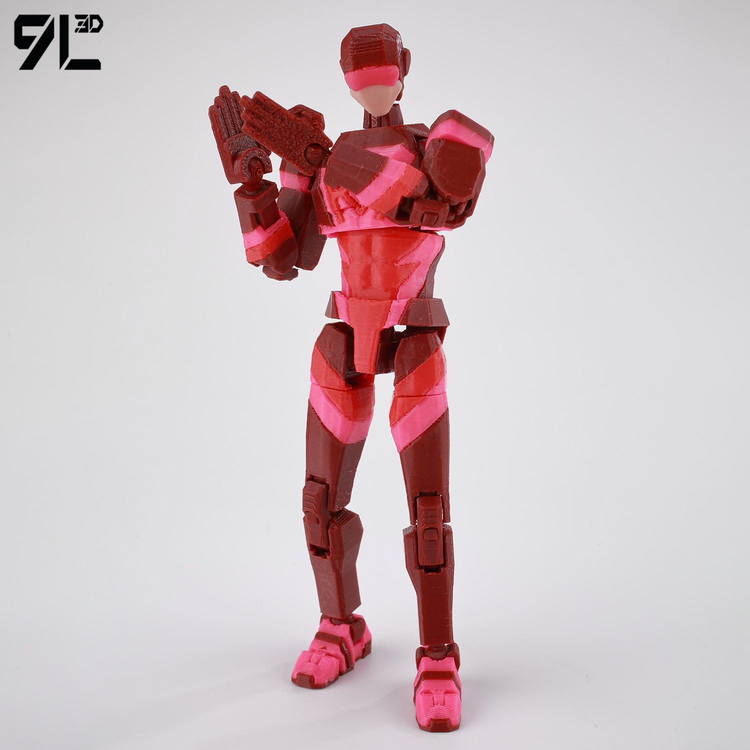 9L3D Printed Invincible Tech Jacker T13 Lucky13 Action Figure Dummy13 Motorcycle Multi-Jointed Collectible Model Toy Titan13