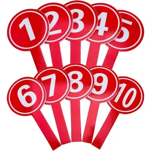 Handheld Score Paddles 1-10, Double-Sided Number Boards with  Handles, Lightweight  Voting Paddles for Auctions, Classroom ,  Competitions & Judges