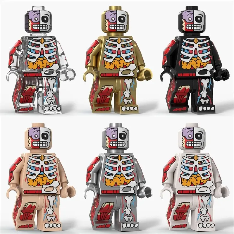 Halloween Figure Building Block Model Toy, Model Building Kit, Assemble Your Own Halloween Character, Fun Educational Playset for Kids