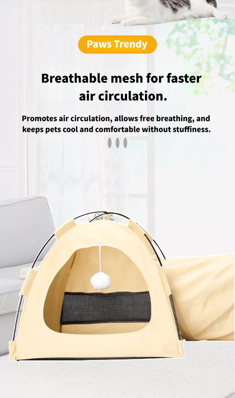 Paws Trendy Portable Plush Pet Tent, Tent for Dogs and Cats, Foldable Pet Tent, Supplies for Dogs and Cats, Household Pet Supplies for Cats, Pet Products