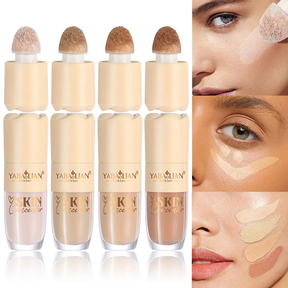 4-Piece Concealer Stick Set, Flawless Smooth Full Coverage Long-Lasting Matte Finish, Non-Toxic Balm for Daily Makeup, Concealing Makeup Set