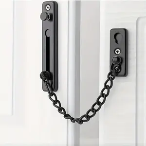 One heavy-duty stainless steel chain lock with spring-loaded anti-theft latch - designed to protect your home. Available in various colors.