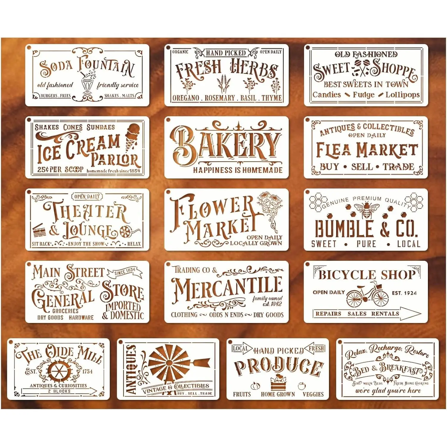 Stencils for Painting   Kitchen  Stencils Flower Farm  Sign Craft Stencils for   Projects  Wall Fabric Canvas (16 )