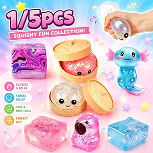 Surprise Blind Box Malt Sugar Stress Relief Fidget Toy, Slow Rebound Creative Release, 1 Piece or 5 Pieces Set, Party Gift