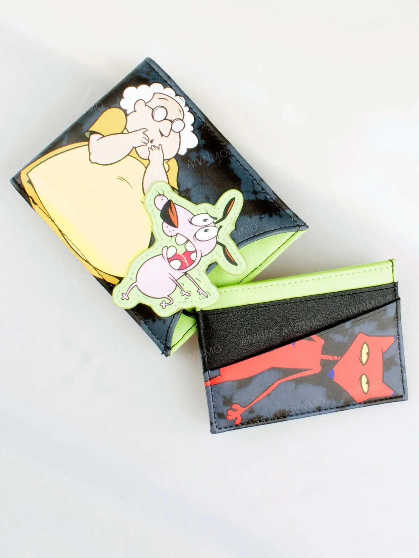 Christmas / Thanksgiving / Gift, High-Quality Bi-Fold Cartoon Wallet, Semi-Active Card Holder, Fashionable ID Window, Stylish and Functional Accessory