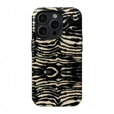 Zebra Print Dual-Layer Shockproof Cellphone Case - TPU Shock Pad, Polycarbonate Matte Shell Protector, Matte-MFL014M73512 Phone Accessory for iPhone 17 Pro Max,16,15,14,13,12,11,Xs Max