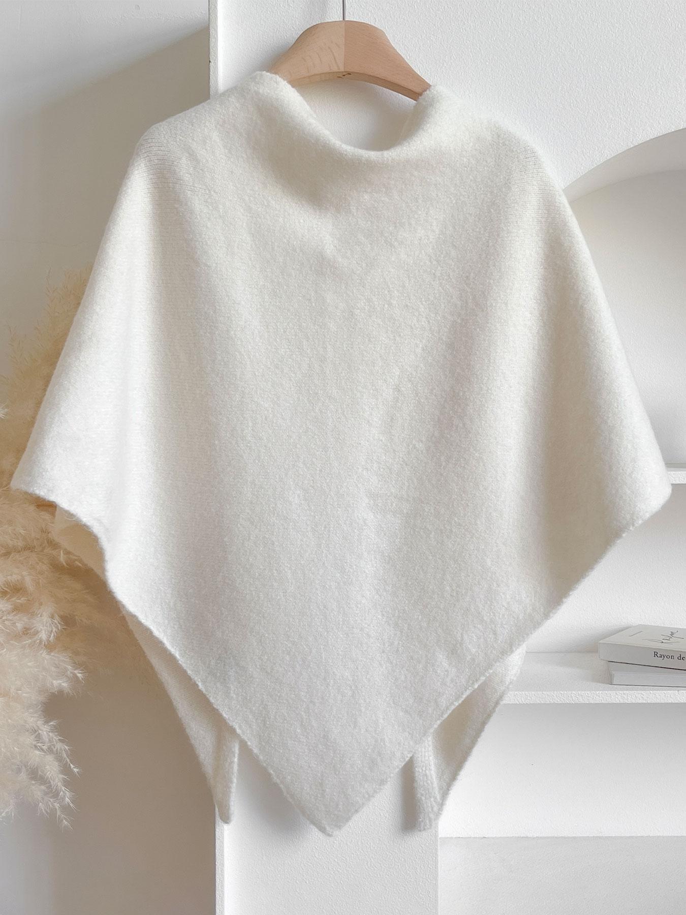 Women's Solid Color Scarf, Winter Casual Soft Comfortable Shawl, Fashion Unique Accessory, Daily Wear Scarf for Women, Trendy Solid Shawl, Soft Warm Shawl