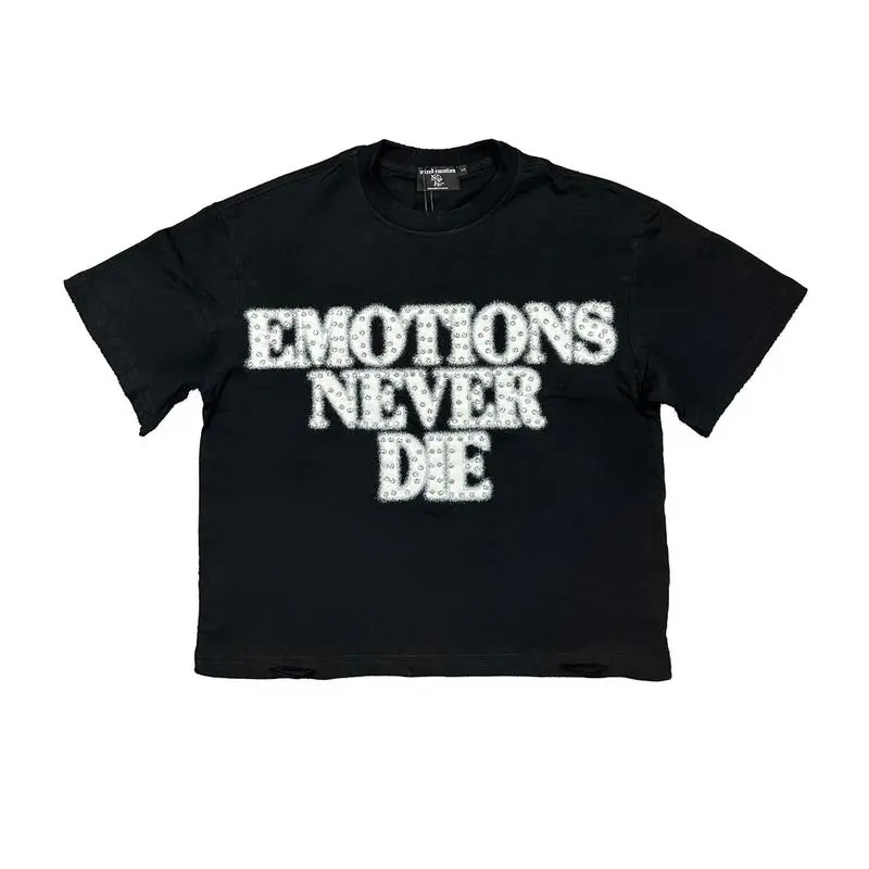 Black ‘End’ Rhinestone Tee