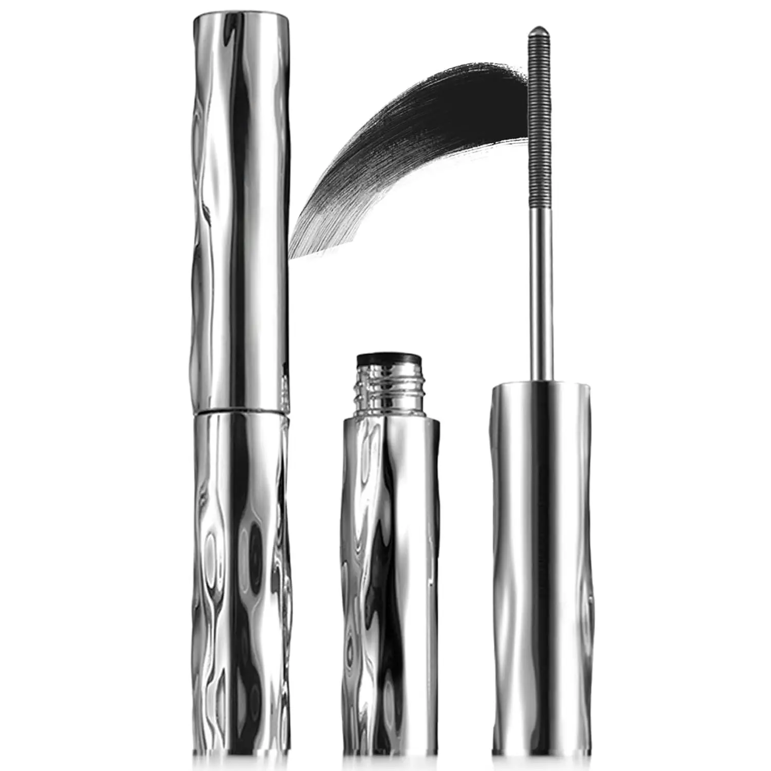 2026 New Iron Wand Mascara, Metal Mascara Telescopic Tubing Mascara Waterproof & Long-Lasting, Liquid Lash Extensions Effect, No Flaking, No Clumping, 3D Curling Wand for Bold, Defined Lashes
