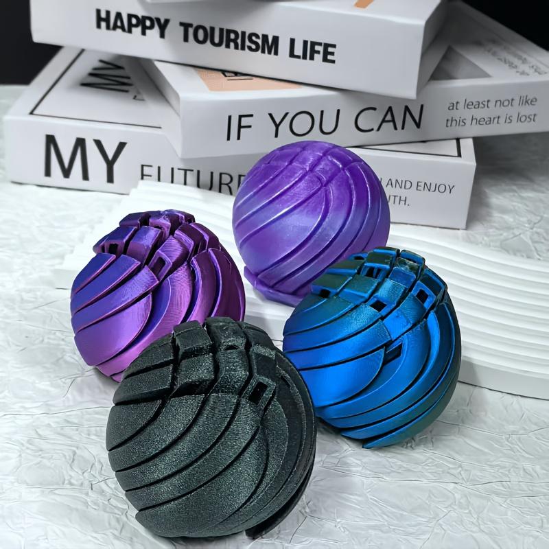 3D Printed Slime Ball Fidget Toy, Office Toy, Desktop Ornament, Deformable Stress Ball, Suitable for Office And Living Room Sensory Decor, Ideal Travel Companion for Train/Car Journeys, Perfect Gift for Christmas And Holidays