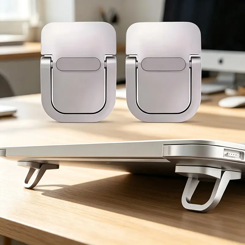 Laptop Stand Portable Invisible Mini Three-Dimensional Bracket Cooling Pad Keyboard Foot Stand Foldable Base Holder