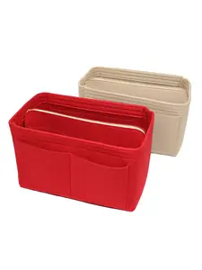 Purse Organizer Insert, Felt Tote Bag Organizer Insert with 3 Sizes, Handbag Dividers for Inside Purse, Compartment Organizer