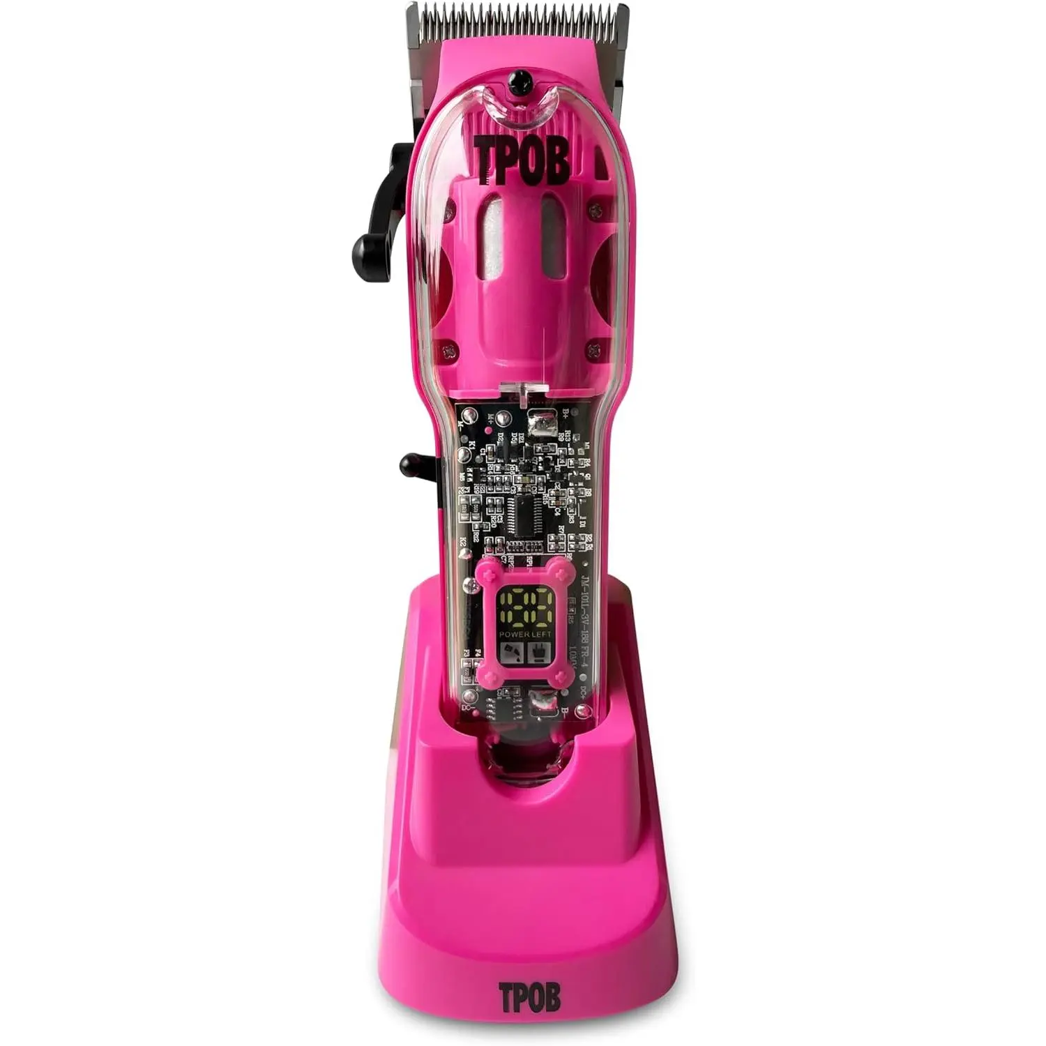 Slime 2 Candy Edition Barber Hair Clippers for Men 6800 RPM with Matte Pink Case and Taper Blade