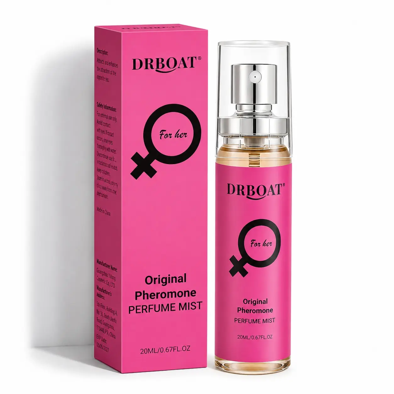 Original Pheromone Perfume Mist - Fresh Dopamine Mist,20ml Cologne Hair and Body Fragrance Spray for Unisex, Date, Traveling, Home.