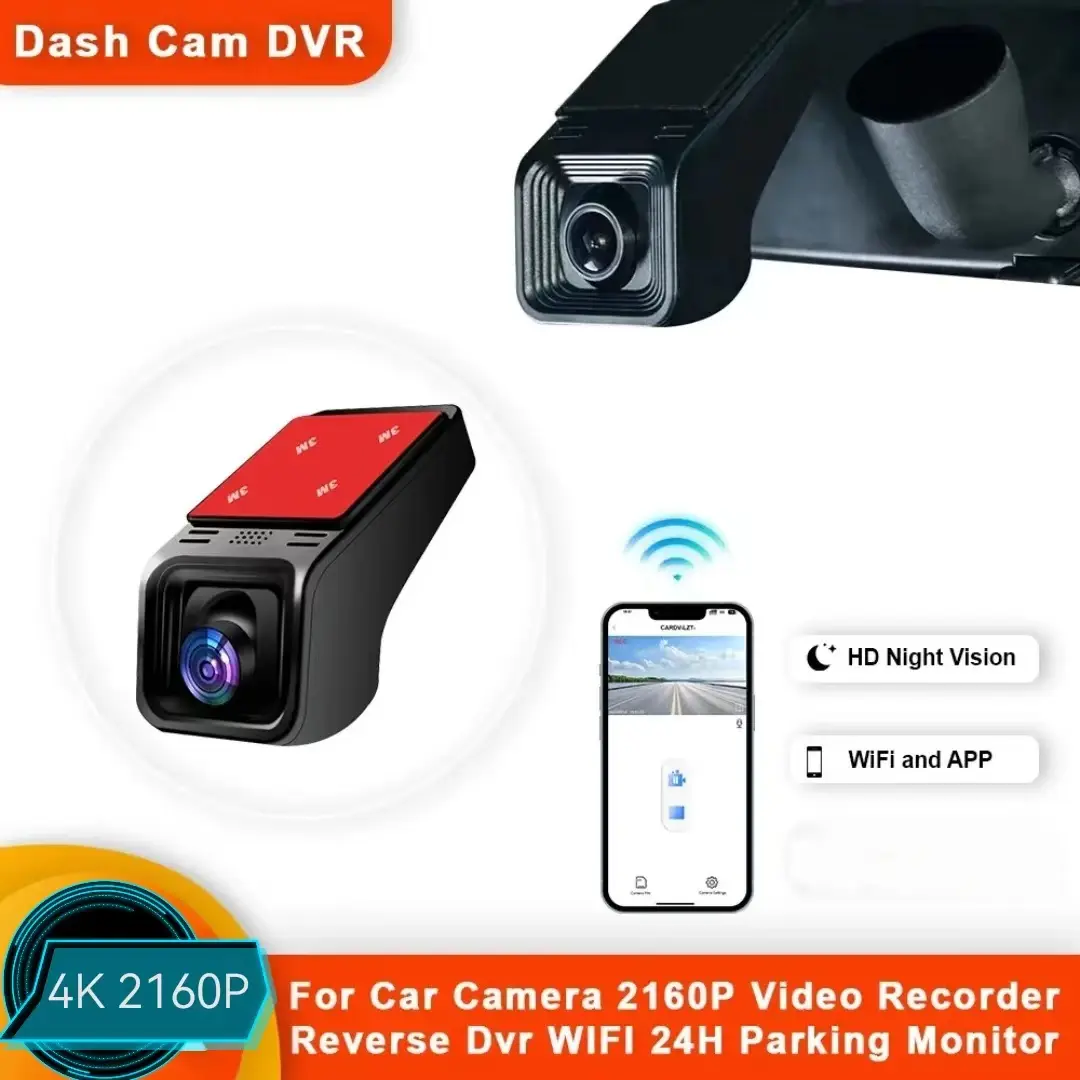 HD 4K 2160P dashcam front WiFi Car DVR Dash Cam Camera 24H Parking Monitor APP Control Car Driving Video Recorder for all cars