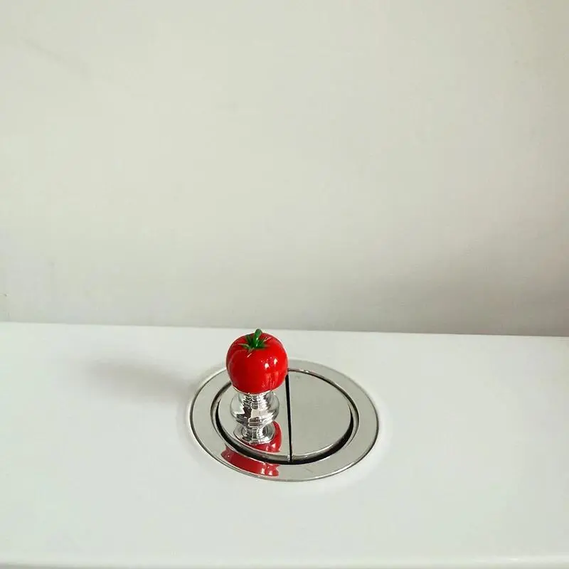 2PC Cute Toilet Press Button Portable Useful Bathing Room Water Tank Push Switch Small Toilet Plungers Cabinet Drawer Handle