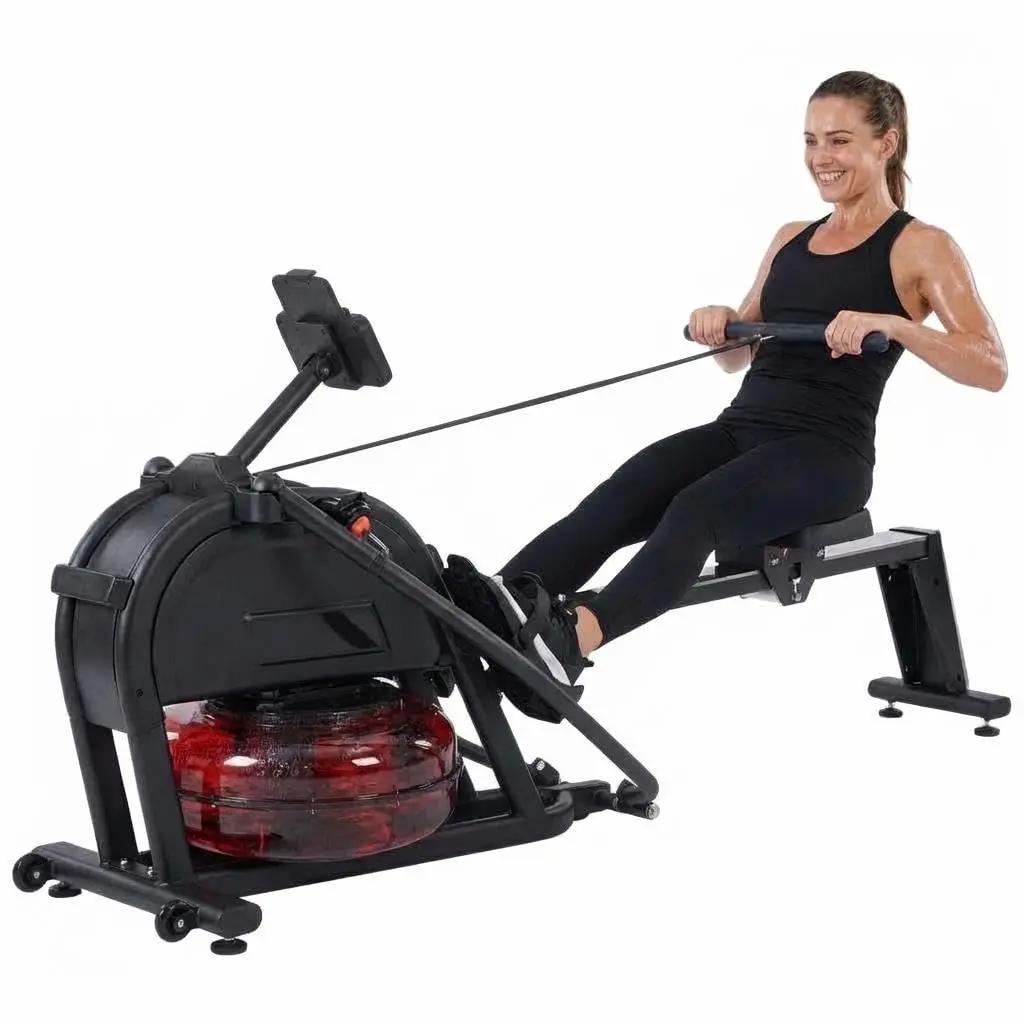 GARVEE Rowing Machine, Magnetic Rower Machine for Home, 16 Levels of Quiet Dual Slide with Max 350 LB Weight Capacity, App Compatible