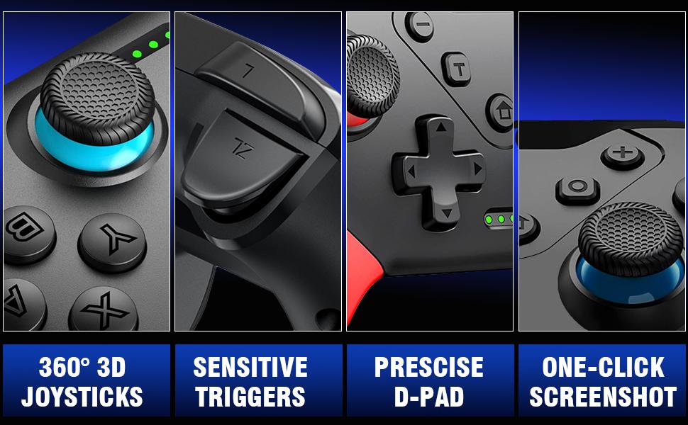 Switch Controller, Wireless Switch Controller for Switch/Switch Lite/Switch OLED, Extra Switch Controller with Paddles, Programmable Switch Control Remote Gamepad with Back Buttons,Wake-up,Turbo Switch Controller, Wireless Switch Controller for Switch/Switch Lite/Switch OLED, Extra Switch Controller with Paddles, Programmable Switch Control Remote Gamepad with Back Buttons,Wake-up,Turbo