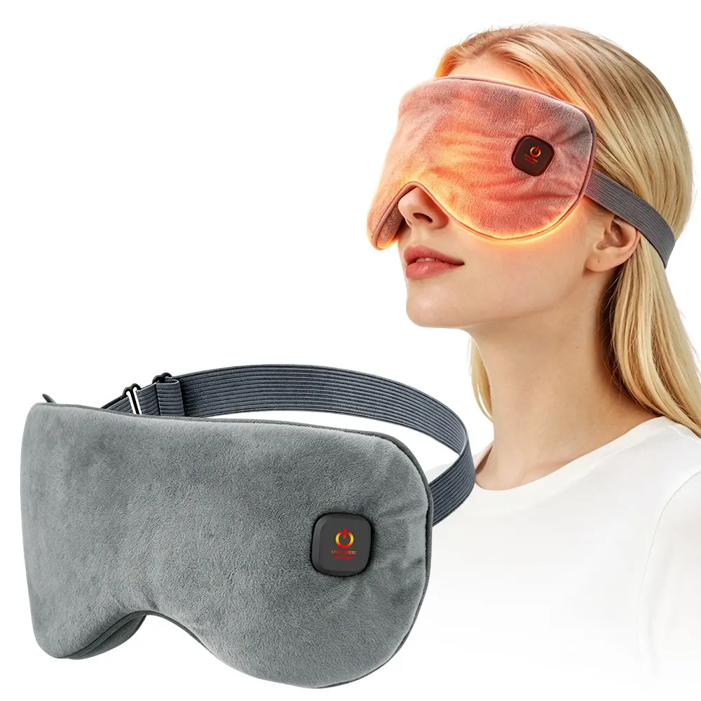 Rechargeable 4-Level Temperature Heating Eye Mask, Graphene Constant Temperature, Sleep Aid, Office Travel, Eye Relaxation Gift