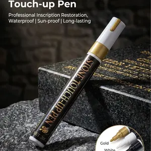 Inscription stone stele refinish paint repair description waterproof non-fading stele pen large capacity 3mm marker pen