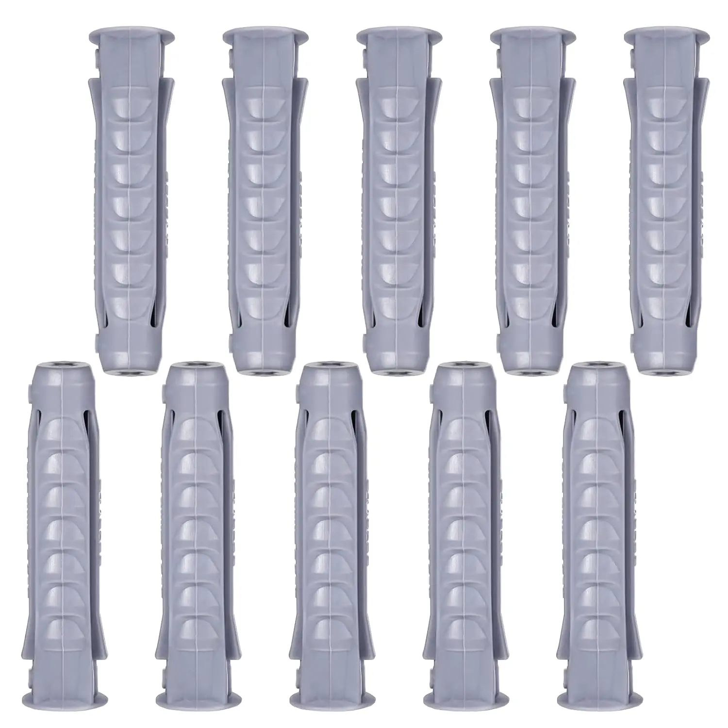 10 count Concrete Wall Anchors for TV Wall Mount Installation Suitable for Concrete and Brick Walls Masonry Anchors Plastic Anchor  for TV Mounting Screws, 10x50mm