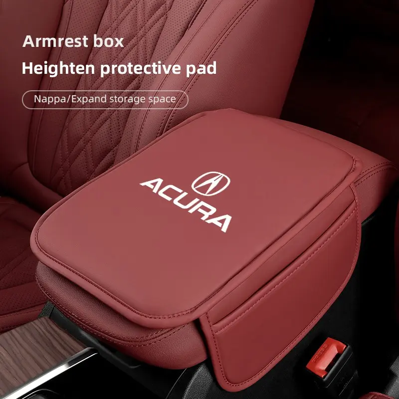 Car Armrest Mats Arm Rest Cushion Auto Interior Accessories For Acura ADX RDX ZDX Integra NSX MDX TLX CDX ILX RLX TL RL