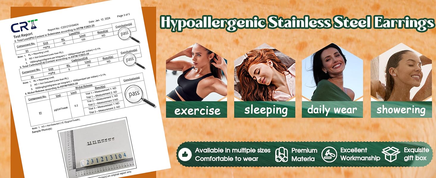 Besteel Stylish 20G Hypoallergenic Flat Back Earrings- Dainty and Comfortable Silver/14K Gold/Stainless Steel Studs, Birthstone & CZ Studs Besteel Stylish 20G Hypoallergenic Flat Back Earrings- Dainty and Comfortable Silver/14K Gold/Stainless Steel Studs, Birthstone & CZ Studs