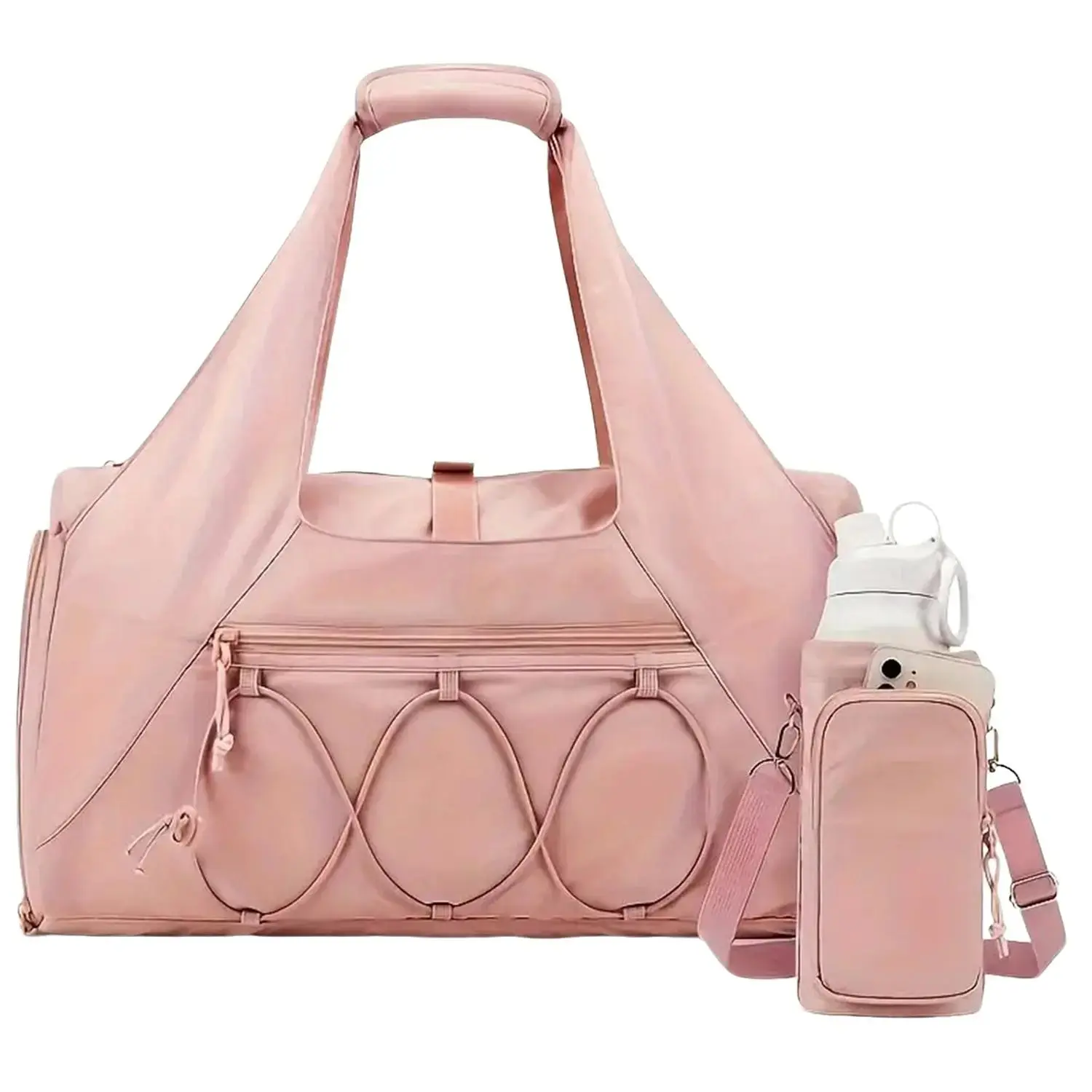 Gym Bag for Women, Lightweight Duffel with Shoe Compartment, Weekender with Wet Pocket, Workout Yoga Tote, Sport Yoga Bag, Workout Sport Bags, Fitness Bag