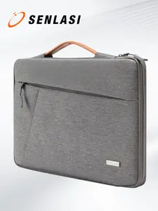 Lightweight Laptop Sleeve Bag for Macbook Air Pro 13-16 Inch, M1 M2 M3, with Handle and Front Pocket, Minimalist Design