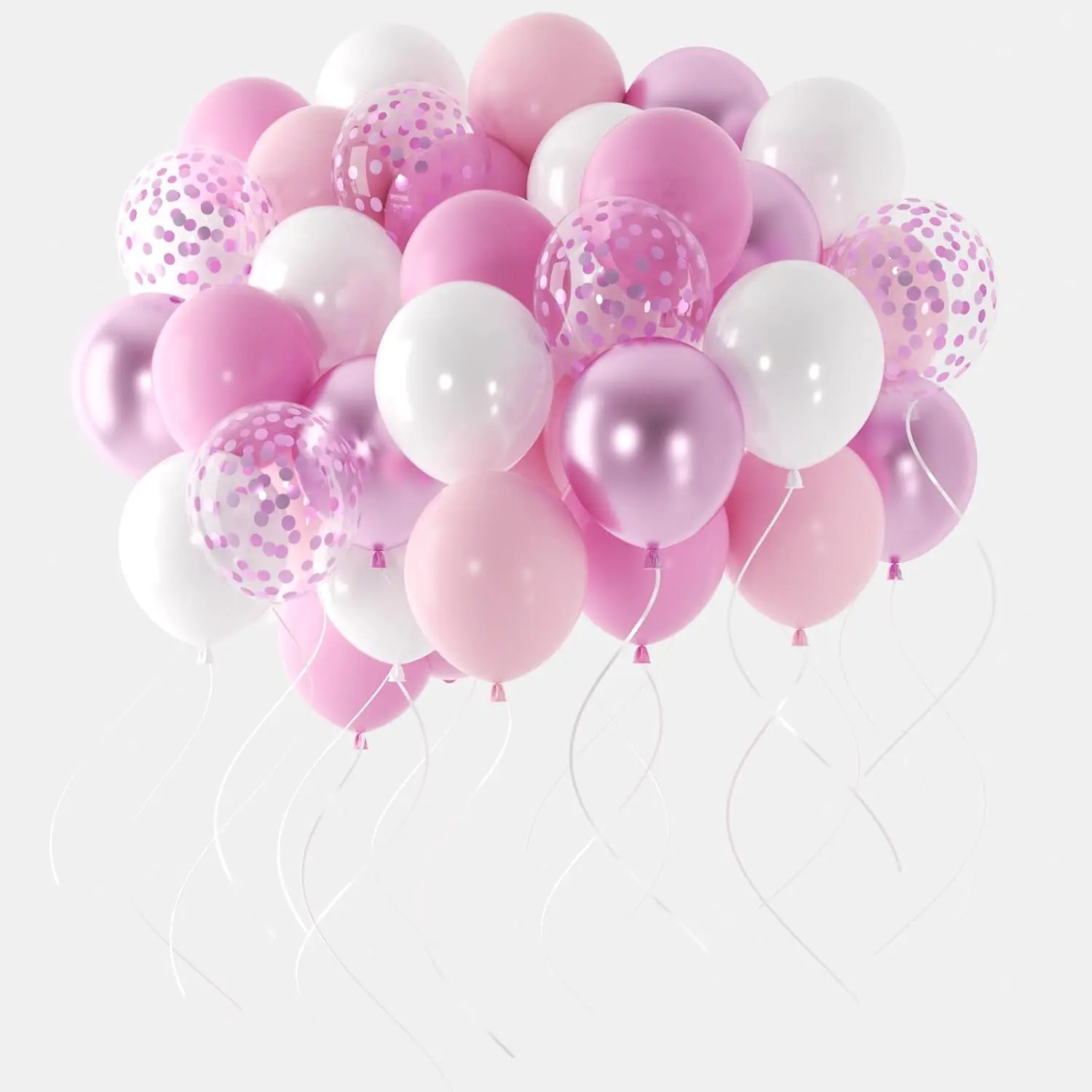 and White Balloons, 60 count  Balloon White Latex Balloon for Girl Women Birthday Party