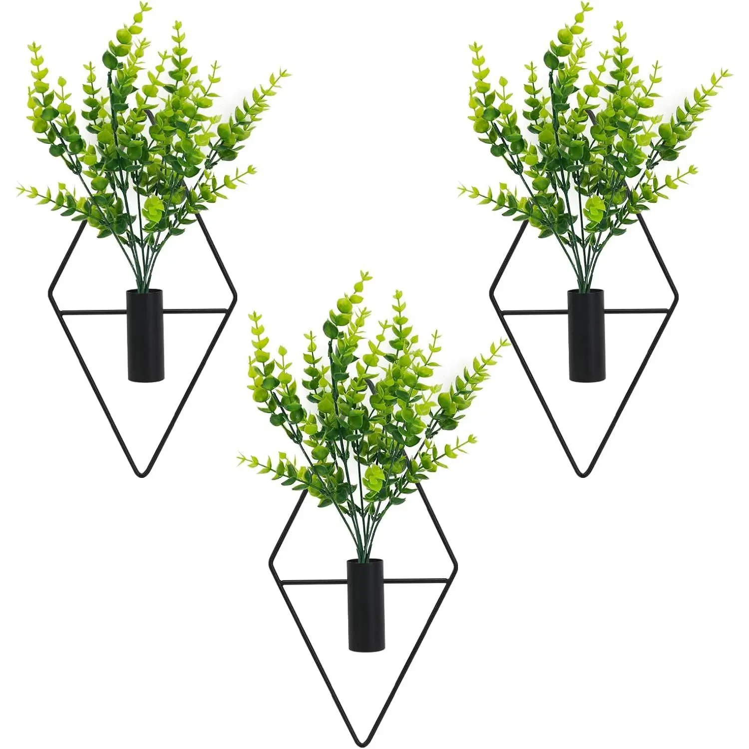3 count Wall  Artificial Decor,Boho Wall Decor, Office Living Room Wall Decor(Eucalyptus)