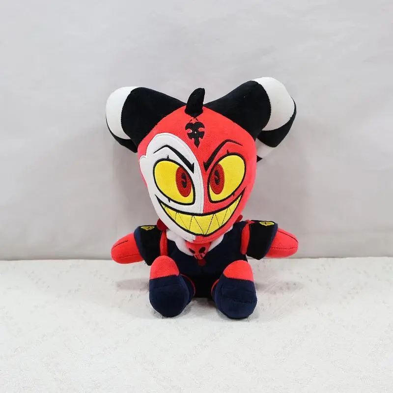 In Stock 26cm Stuffed Animation Helluva Boss Character Demon Striker Plush Toys Cosplay Hotel Hazbin Anime Cartoon Plushie Doll