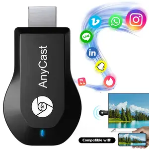Wireless HDMI Dongle, 2.4G wireless display adapter, 1080P Full HD, Plug & Play, Supports All Smartphones & Laptops to TV/Projector for Home Entertainment & Work