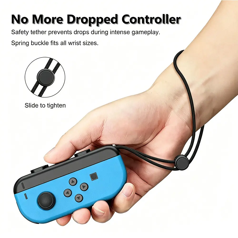 Universal Game Controller Wrist Strap, Fits Switch Oled Left/right Hand Grips, Easy Installation, Enhanced Comfort and Durability, Console Accessory