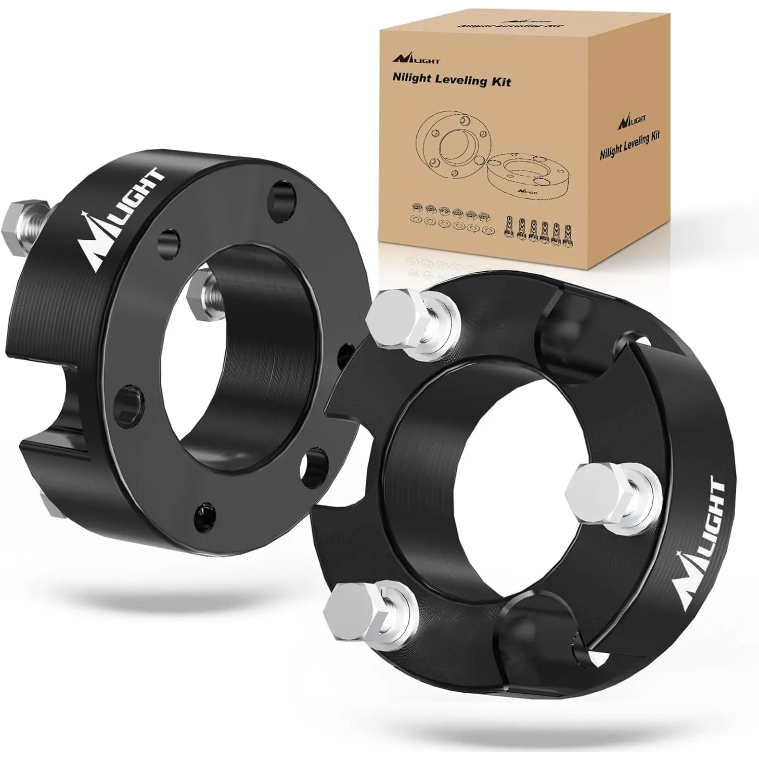 Nilight 3 Inch Leveling Kit for Tacoma 2005-2023/4Runner 2003-2023/FJ Cruiser 2007 2008 2009 2010 2011 2012 2013 2014 2015 Front Raise Suspension Strut Spacers
