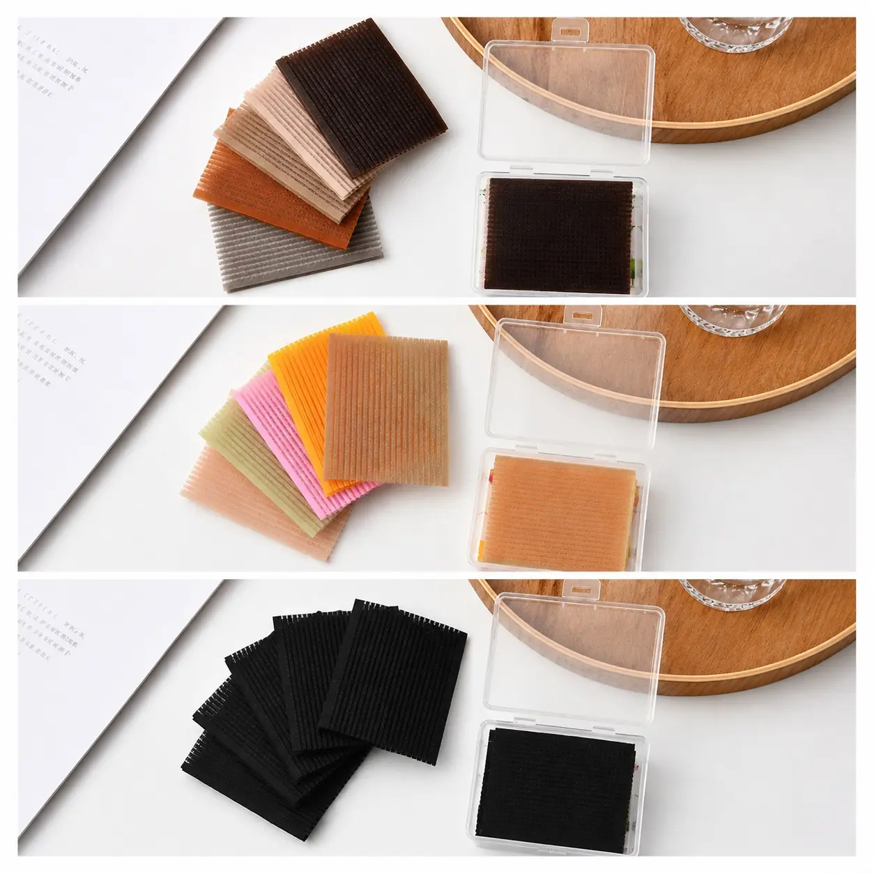 10 Pcs Square Velcro Wig Clips, Professional Hairpiece Organizer, Soft Velcro for Gentle Hold, Essential for All-Season Daily Styling