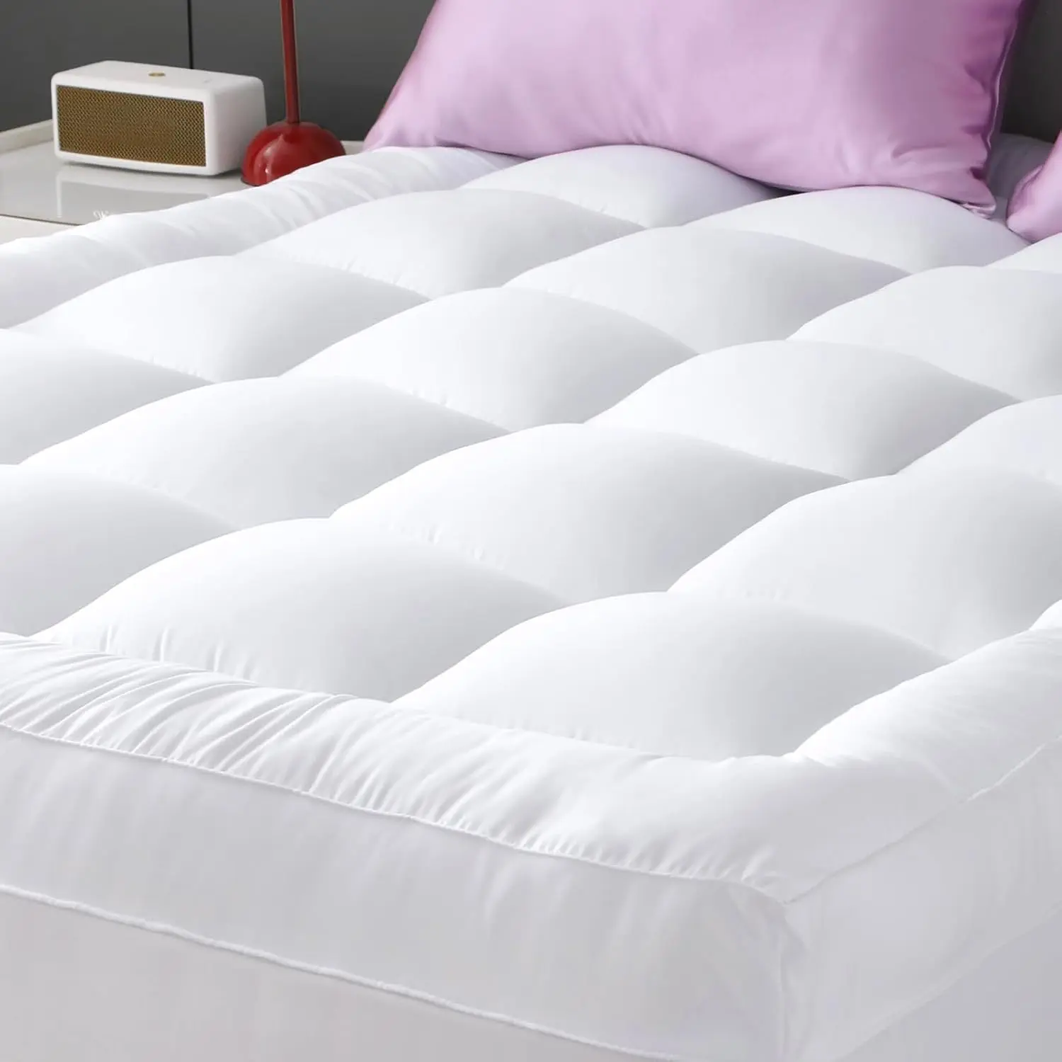 Queen Mattress Topper Thick, Cooling Plush Mattress Pad