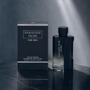 Paradise Noir 100ml Eau de Parfum for Men - Bold Elegant EDP Fragrance, Leather Woody Spicy Non-Sweet Elevated Men's Cologne with Warm Spices, Bold Elegant Fragrance