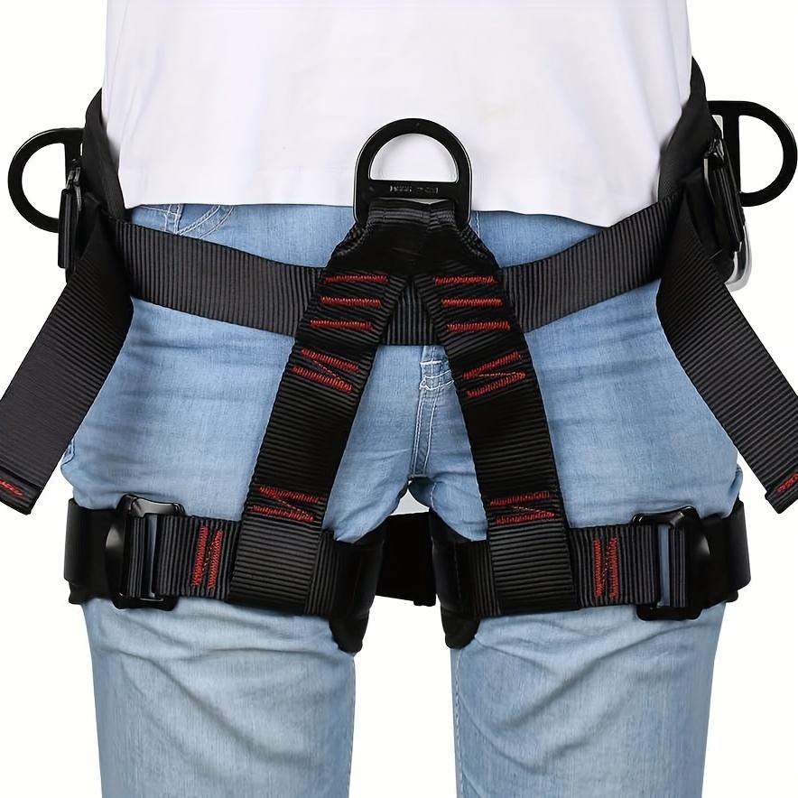 Climbing Harness,Safety Harness(ANSI & ASTM F1772–17 certification)Thickened Waist Protection, Half-Body Support, and Durable Gear for Roofing, Rock Climbing, Cleaning, Rappelling, Tree Climbing, and Outdoor Adventures
