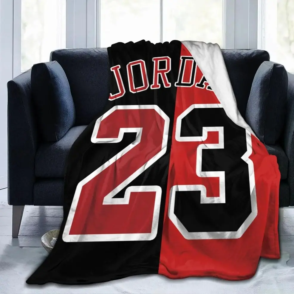 Basketball Player 23 Graphic Blanket Throw, Baby blankets and adult blankets, Soft Lightweight Flannel Blanket, Ultra Warm Cozy Plush for Bedroom Sofa Couch, All Season Bedding, Gift for Sports Fans, Game Day Home Decor, Birthday Thanksgiving Christmas Ho