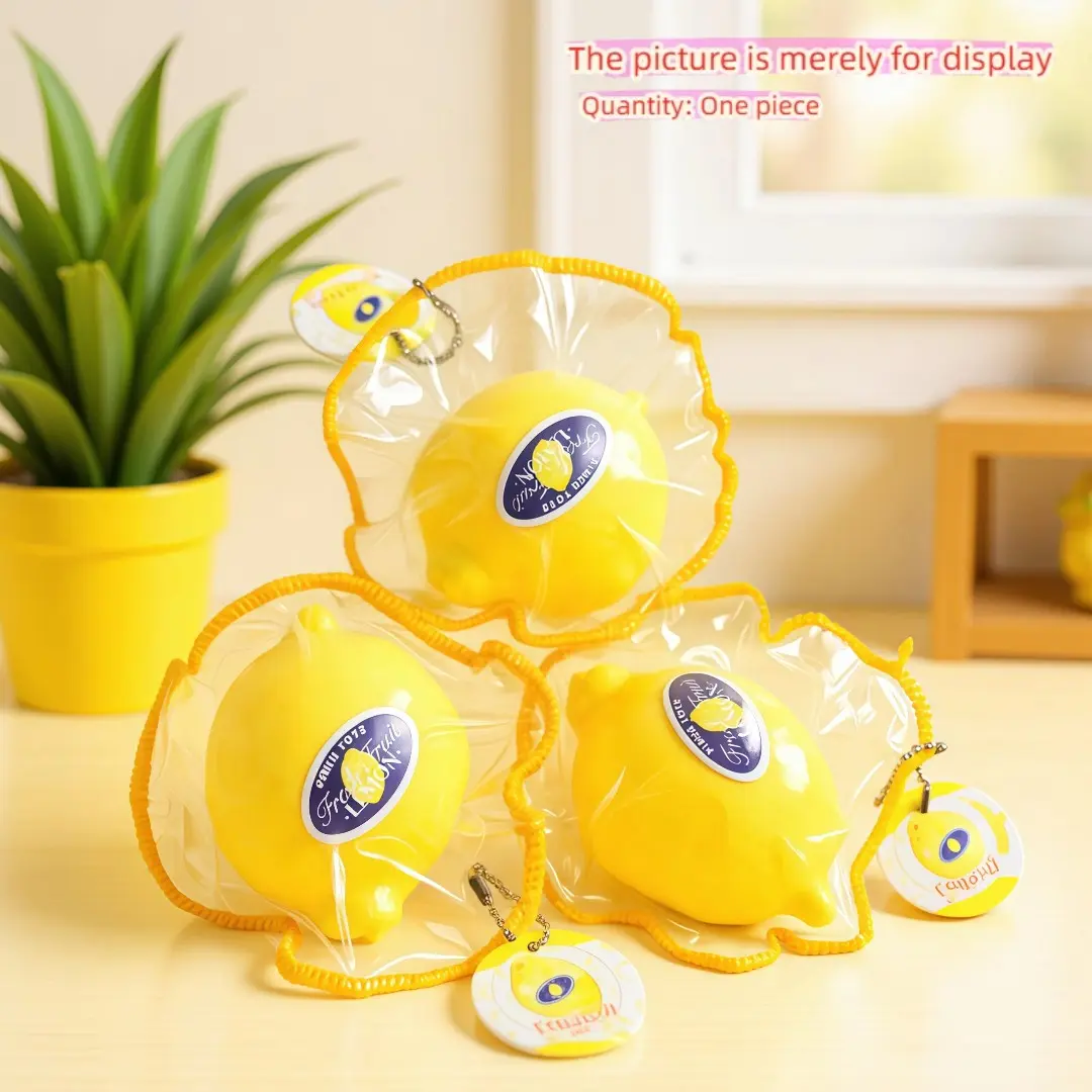 Stitch Lemon Squeeze Toy, Fruit Stress Relief Toy, Portable Daily Anxiety Reliever, Fun and Relaxing Gift for Kids and Adults, Decompression Squeeze, Anxiety Fidgets