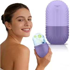 Handheld Ice Roller, Lime Cold Therapy Facial Massager for Reducing Puffiness, Soothing Skin and Dark Circles