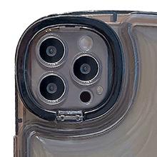 Compatible with iPhone 14 Pro Case with Clear Kickstand Creative Protective Design Case with Camera Holder for TPU Slim Shockproof Cool Phone Case for iPhone 14 Pro-Black